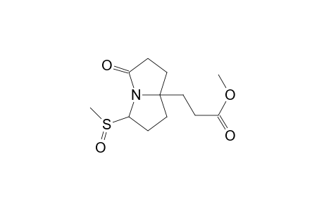 1H-Pyrrolizine-7a(5H)-propanoic acid, tetrahydro-3-(methylsulfinyl)-5-oxo-, methyl ester