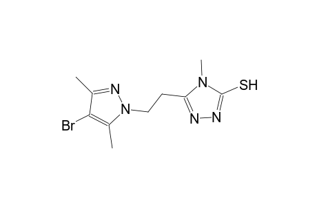 5-[2-(4-bromo-3,5-dimethyl-1H-pyrazol-1-yl)ethyl]-4-methyl-4H-1,2,4-triazol-3-yl hydrosulfide