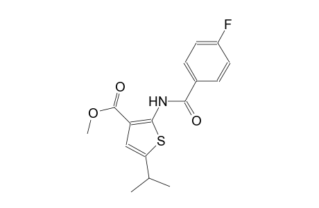 methyl 2-[(4-fluorobenzoyl)amino]-5-isopropyl-3-thiophenecarboxylate
