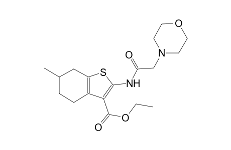 benzo[b]thiophene-3-carboxylic acid, 4,5,6,7-tetrahydro-6-methyl-2-[(4-morpholinylacetyl)amino]-, ethyl ester