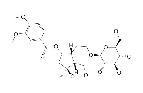 6-O-(3,4-DIMETHOXYBENZOYL)-CRESCENTIN-IV-3-O-BETA-D-GLUCOPYRANOSIDE