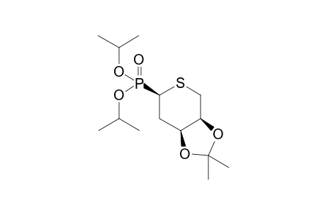 Diisopropyl 2-{[4',5'-(2',2'-dimethyl)methylenedioxy]-tetrahydro-thiapyranyl}-phos[honate