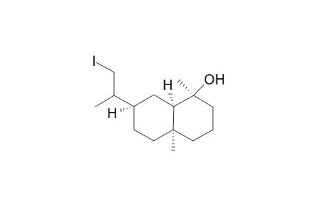 [7R-[1.alpha.,4a.alpha.,7.alpha.(S*),8a.alpha.)]]-Decahydro-1-hydroxy-1,4a-dimethyl-7-(1-methyl-2-iodoethyl)naphthalene