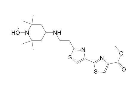 1-Piperidinyloxy, 4-[[2-[4-(methoxycarbonyl)[2,4'-bithiazol]-2'-yl]ethyl]amino]-2,2,6,6 -tetramethyl-