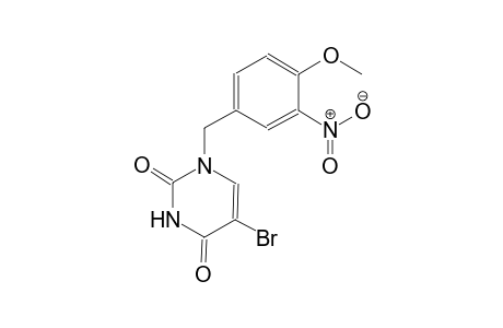 5-bromo-1-(4-methoxy-3-nitrobenzyl)-2,4(1H,3H)-pyrimidinedione