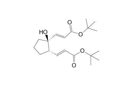 tert-Butyl (E)-3-{2-[(E)-2-tert-butoxycarbonylethenyl]-1-hydroxycyclopent-1-yl}acrylate