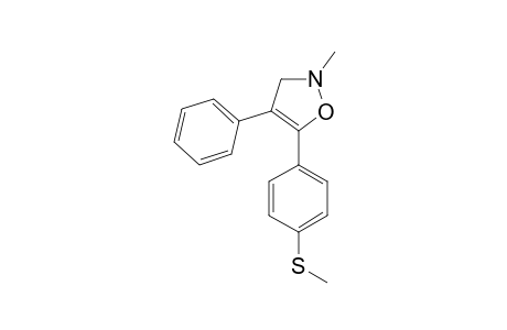 5-(4-METHYLTHIOPHENYL)-2-METHYL-4-PHENYL-4-ISOXAZOLINE