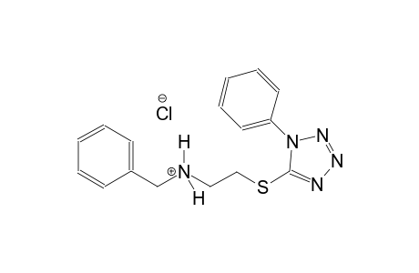 N-benzyl-2-[(1-phenyl-1H-tetraazol-5-yl)sulfanyl]ethanaminium chloride