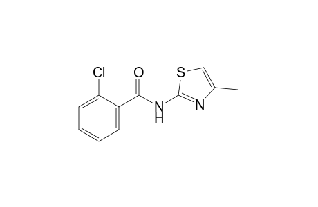 o-chloro-N-(4-methyl-2-thiazolyl)benzamide