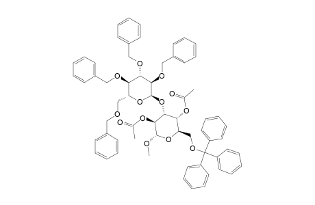METHYL-2,4-DI-O-ACETYL-3-O-(2,3,4,6-TETRA-O-BENZYL-ALPHA-D-GLUCOPYRANOSYL)-6-O-(TRIPHENYLMETHYL)-ALPHA-D-ALTROPYRANOSIDE