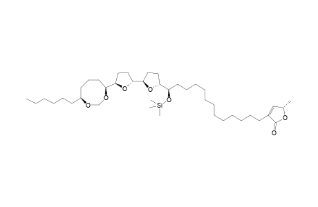 15-Trimethylsilyl-24,28-formaldehyde acetal derivative of squamocin