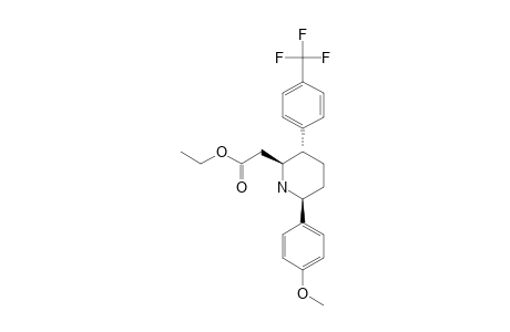(2SR,3SR,6SR)-[6-(4-METHOXYPHENYL)-3-(4-TRIFLUOROMETHYLPHENYL)-PIPERIDIN-2-YL]-ACETIC-ACID-ETHYLESTER