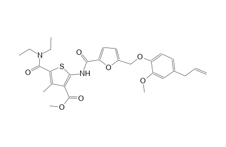 methyl 2-({5-[(4-allyl-2-methoxyphenoxy)methyl]-2-furoyl}amino)-5-[(diethylamino)carbonyl]-4-methyl-3-thiophenecarboxylate