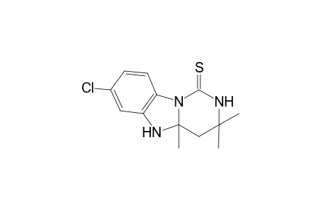 7-Chloranyl-3,3,4a-trimethyl-4,5-dihydro-2H-pyrimido[1,6-a]benzimidazole-1-thione