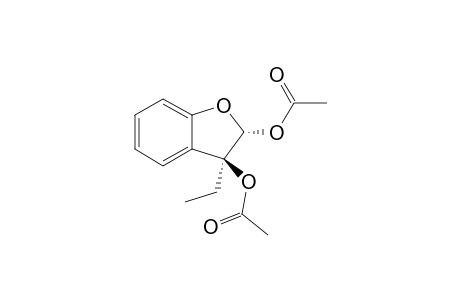 cis-3-Ethyl-2,3-dihydrobenzofuran-2,3-diol diacetate