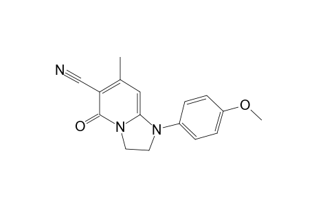 1-(4-Methoxyphenyl)-7-methyl-5-oxo-1,2,3,5-tetrahydroimidazo[1,2-a]pyridine-6-carbonitrile