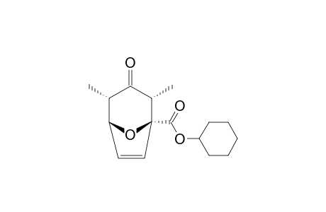 1-CYCLOHEXYLOXYCARBONYL-2,4-DIMETHYL-8-OXABICYCLO-[3.2.1]-OCT-6-EN-3-ONE