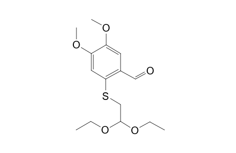 2-(2-Formyl-4,5-dimethoxyphenylthio)ethanone diethyl acetal