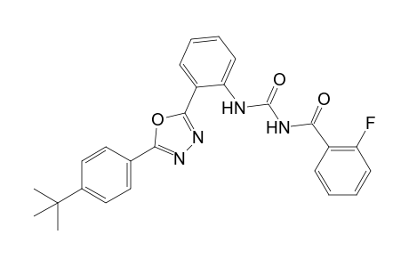 1-{o-[5-(p-tert-butylphenyl)-1,3,4-oxadiazol-2-yl]phenyl}-3-(o-fluorobenzoyl)urea