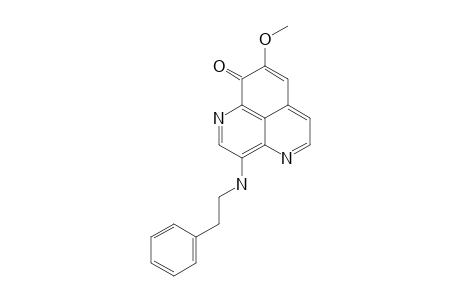 3-(PHENETHYLAMINO)-DEMETHYL-(OXY)-AAPTAMINE;8-METHOXY-3-(PHENETHYLAMINO)-9H-BENZO-[DE]-[1,6]-NAPHTHYRIDIN-9-ONE