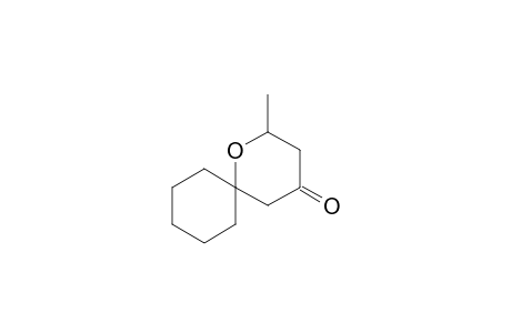 Spiro-[cycloheane-1,2'-methyltetrahydropyran-4'-one]