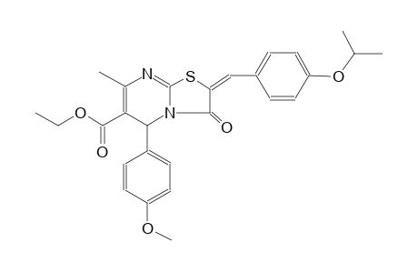 ethyl (2E)-2-(4-isopropoxybenzylidene)-5-(4-methoxyphenyl)-7-methyl-3-oxo-2,3-dihydro-5H-[1,3]thiazolo[3,2-a]pyrimidine-6-carboxylate