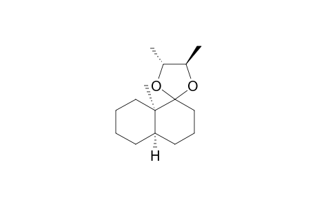 Spiro[1,3-dioxolane-2,1'(2'H)-naphthalene], octahydro-4,5,8'a-trimethyl-, [4R-[2alpha(4'aR*,8'aR*),4alpha,5beta]]-