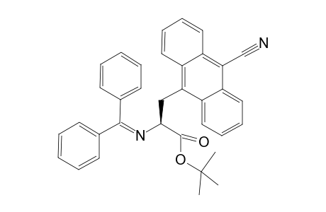 N-(Diphenylmethylene)-2-amino-3-(9-cyanoanthracen-10-yl)propanoic Acid tert-Butyl Ester