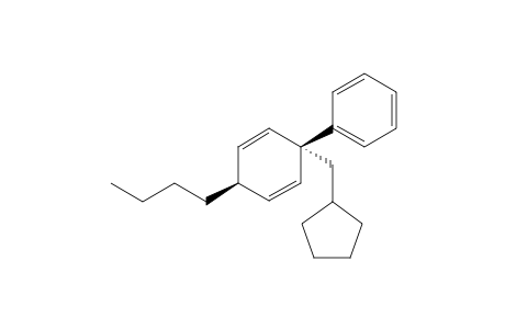 cis-(4-Butyl-1-(cyclopentylmethyl)cyclohexa-2,5-dienyl)benzene