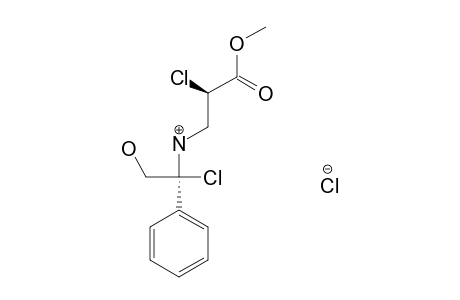 (2R)-(-)-CHLORO-3-[2'-HYDROXY-1'R-PHENYL-ETHYLAMINO]-PROPIONIC-ACID-METHYLESTER-HYDROCHLORIDE