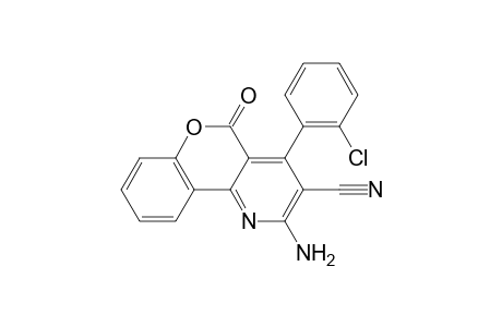 2-Amino-4-(2-chlorophenyl)-5-oxo-5H-chromeno[4,3-b]pyridine-3-carbonitrile