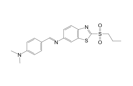 6-(p-dimethylaminobenzylideneamino)-2-(propylsulfonyl)benzothiazole