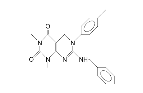 Pyrimido[4,5-d]pyrimidine-2,4(1H,3H)-dione, 5,6-dihydro-1,3-dimethyl-6-(4-methylphenyl)-7-[(phenylmethyl)amino]-