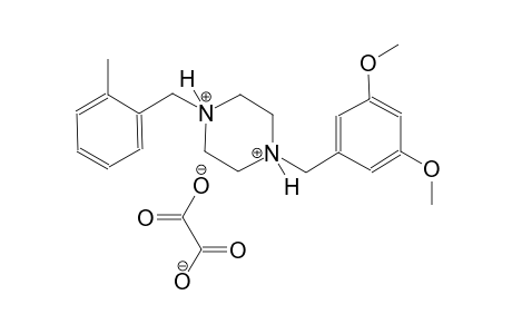 1-(3,5-dimethoxybenzyl)-4-(2-methylbenzyl)piperazinediium oxalate