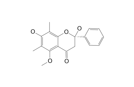 (2-S)-2,7-DIHYDROXY-5-METHOXY-6,8-DIMETHYLFLAVANONE