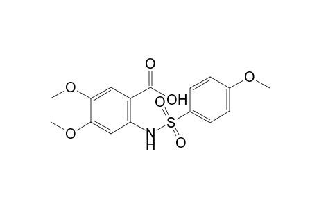 4,5-Dimethoxy-2-{[(4-methoxyphenyl)sulfonyl]amino}benzoic acid