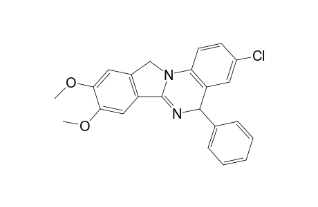 3-Chloro-8,9-dimethoxy-5-phenyl-5,11-dihydroisoindolo[2,1-a]quinazoline