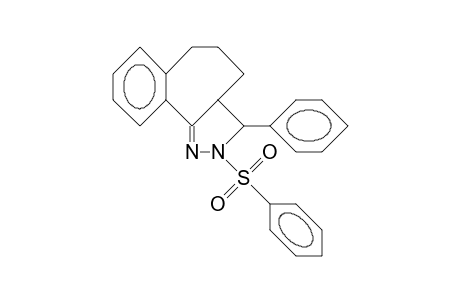 trans-2-Benzenesulfonyl-3-phenyl-2,3,3a,4,5,6-hexahydro-benzo(6,7)cyclohepta(1,2-C)pyrazole