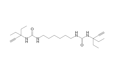 1,1'-hexamethylenebis[3-(1,1-diethyl-2-propynyl)urea]