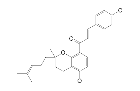 2',3'-[2-METHYL-2-(4-METHYL-3-PENTENYL)-DIHYDROPYRANE]-4,4'-DIHYDROXYCHALCONE;XANTHOANGELOL-I
