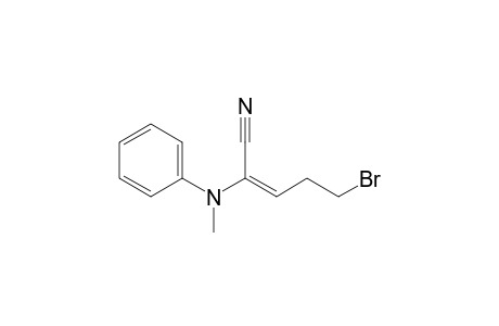 5-Bromo-2-(N-methylanilino)pent-2-enenitrile