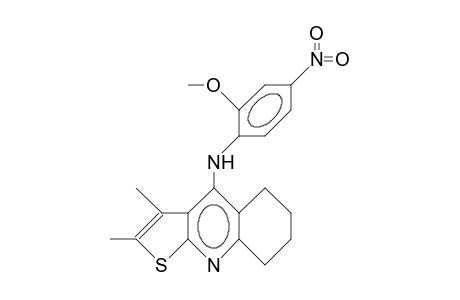 2,3-Dimethyl-4-(2-methoxy-4-nitro-anilino)-5,6,7,8-tetrahydro-thieno(2,3-B)quinoline