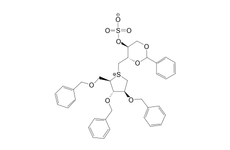 2,3,5-TRI-O-BENZYL-1,4-DIDEOXY-1,4-[[(2R,3R)-2,4-O-BENZYLIDENE-3-(SULFOOXY)-BUTYL]-EPISULFONIUMYLIDENE]-D-ARABINITOL-INNER-SALT