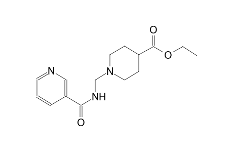 ethyl 1-{[(3-pyridinylcarbonyl)amino]methyl}-4-piperidinecarboxylate