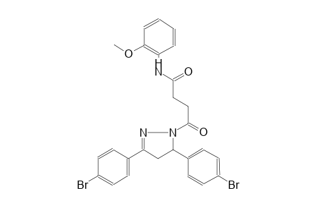 1H-pyrazole-1-butanamide, 3,5-bis(4-bromophenyl)-4,5-dihydro-N-(2-methoxyphenyl)-gamma-oxo-
