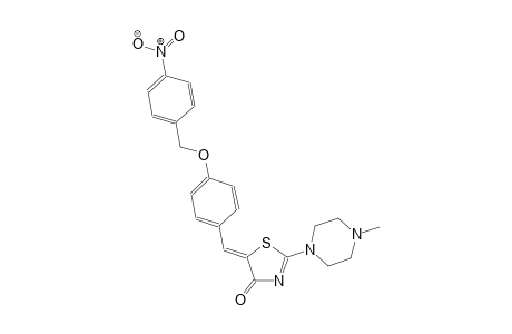 (5Z)-2-(4-methyl-1-piperazinyl)-5-{4-[(4-nitrobenzyl)oxy]benzylidene}-1,3-thiazol-4(5H)-one