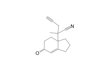 2-(6-keto-2,3,4,5-tetrahydro-1H-inden-3a-yl)-2-methyl-pent-4-ynenitrile