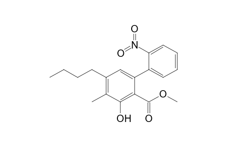 Methyl 5-butyl-3-hydroxy-4-methyl-2'-nitrobiphenyl-2-carboxylate