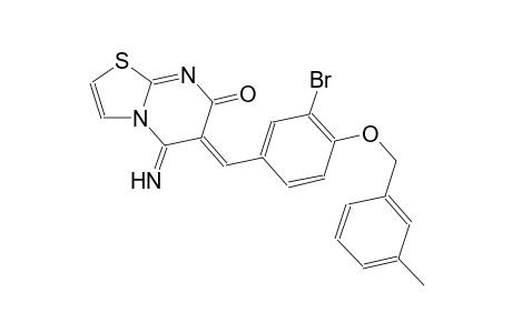 (6Z)-6-{3-bromo-4-[(3-methylbenzyl)oxy]benzylidene}-5-imino-5,6-dihydro-7H-[1,3]thiazolo[3,2-a]pyrimidin-7-one