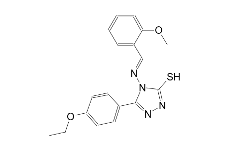 5-(4-ethoxyphenyl)-4-{[(E)-(2-methoxyphenyl)methylidene]amino}-4H-1,2,4-triazol-3-yl hydrosulfide